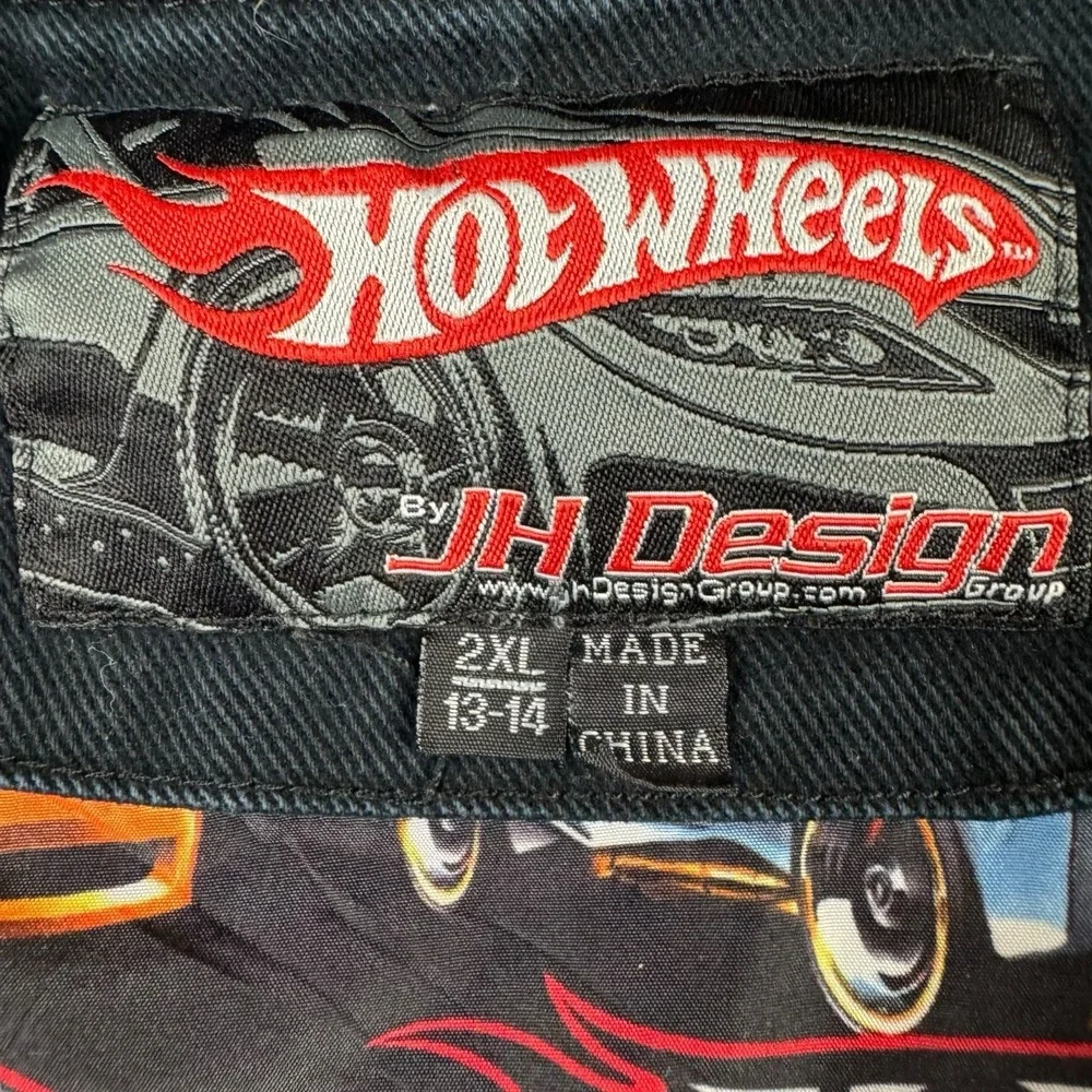 Vintage Jeff Hamilton Kids Hot Wheels Racing Jacket Youth XXL (13-14)‎ Nascar